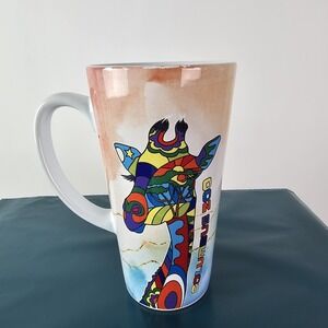 Columbia Zoo Giraffe Tall Colorful Coffee Mug Tea Cup Africa Safari Wildlife
